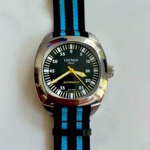 Locman 1970 automatic Swiss movement watch